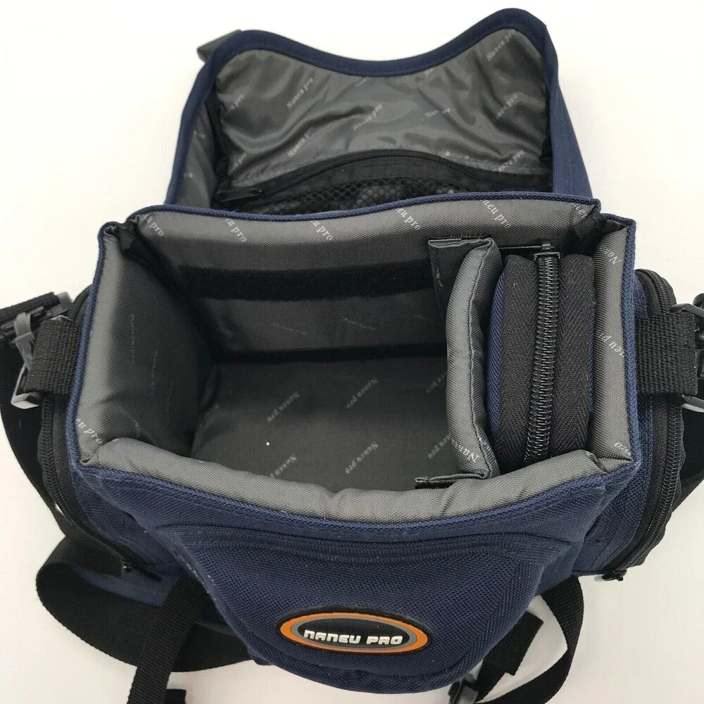 Naneu Pro Travelers TS15 Blue Camera Case Shoulder Strap Carrier & Mini Bag